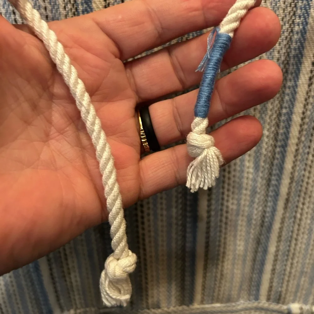 Beach By Exist Blue and White Striped Pullover - Picture 8 of 10